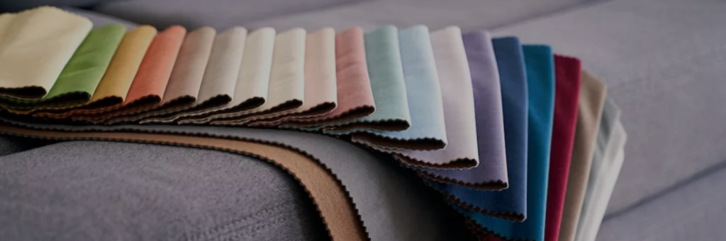 Different colors of fabrics