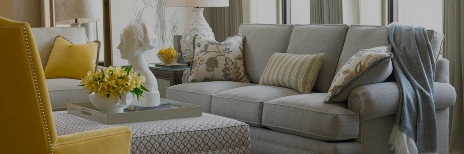 sofa upholstery in a living room