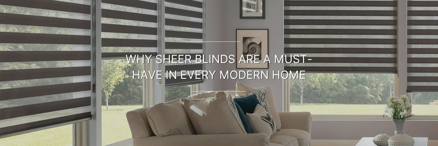 Sheer blinds in a living room